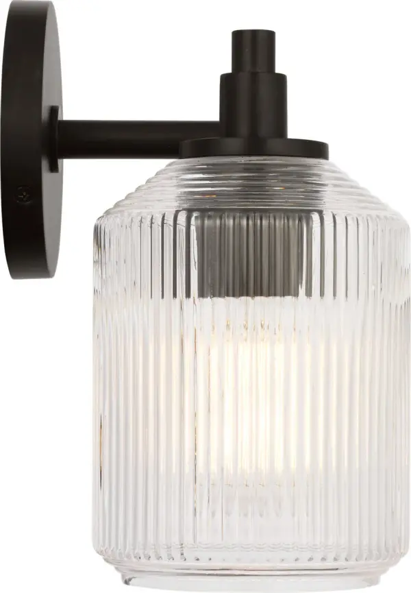 Barstow 15" Bath Vanity Light in Aged Iron - Image 5