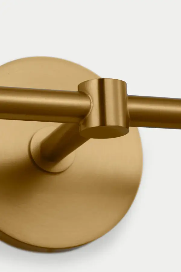 Barstow 15" Bath Vanity Light in Burnished Brass - Image 3