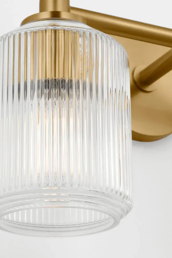 Barstow 15" Bath Vanity Light in Burnished Brass - Image 4