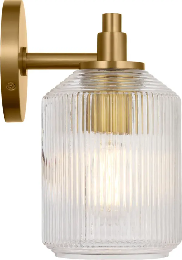 Barstow 15" Bath Vanity Light in Burnished Brass - Image 5