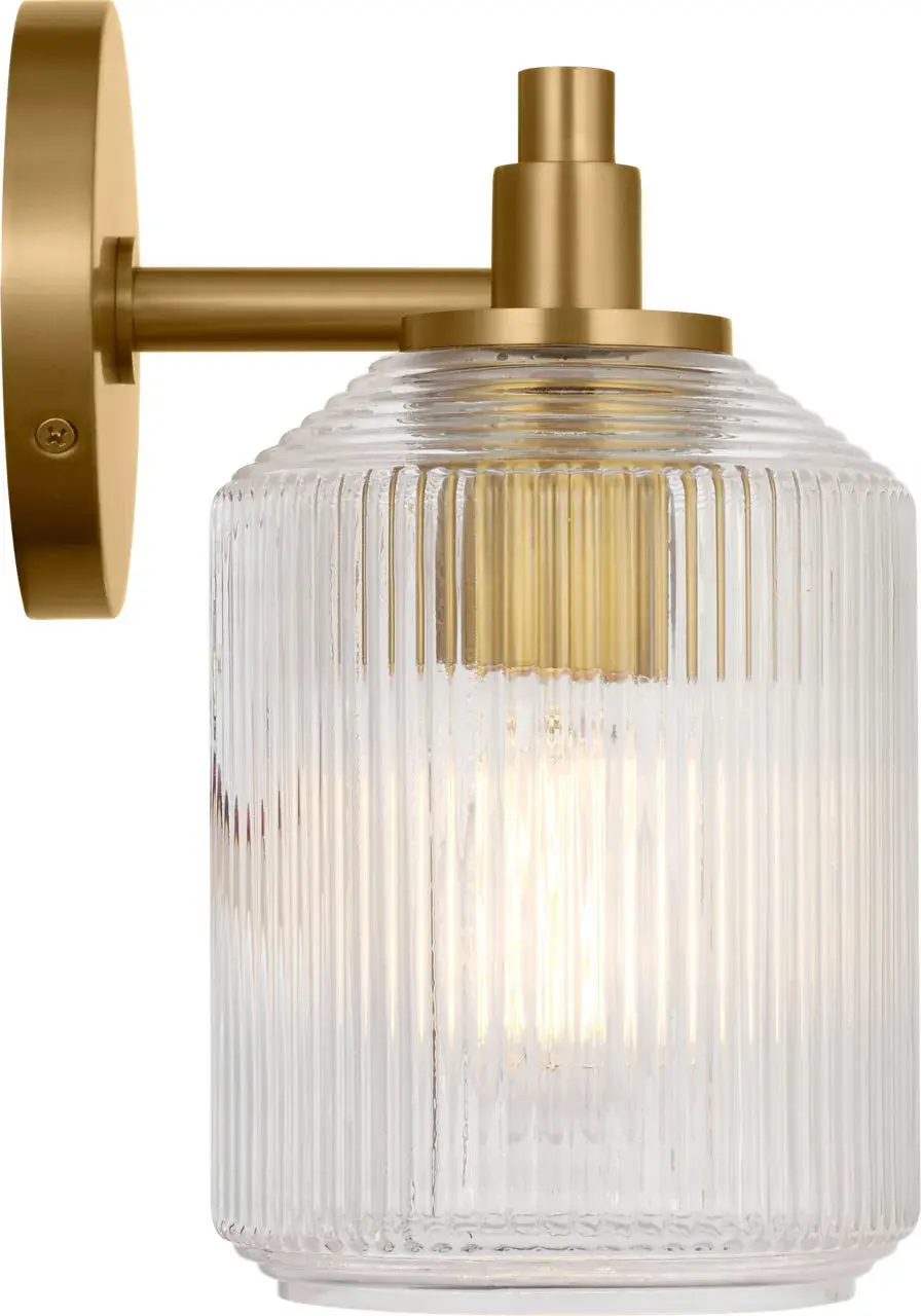 Barstow 15" Bath Vanity Light in Burnished Brass - Image 5