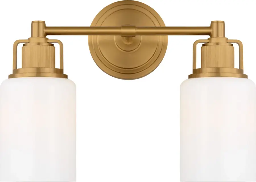 Ashford 14" Bath Vanity Light in Burnished Brass - Image 1