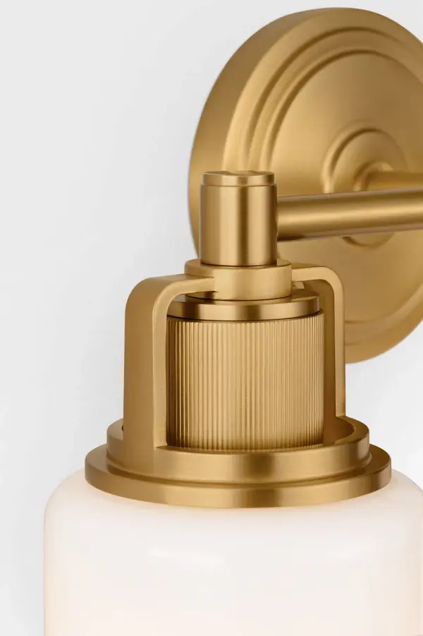 Ashford 14" Bath Vanity Light in Burnished Brass - Image 4