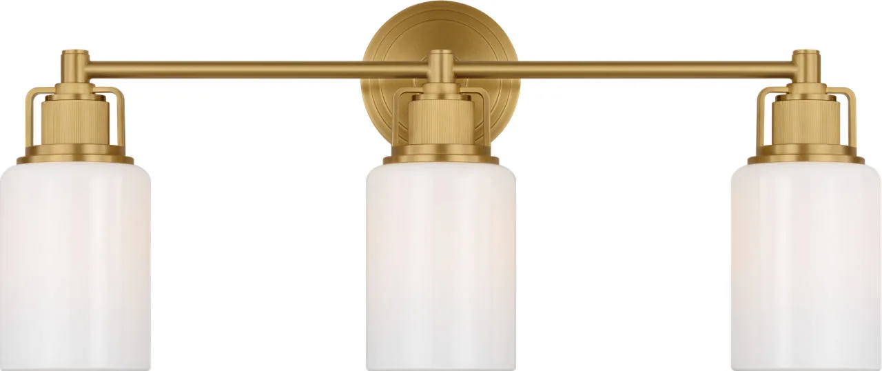 Ashford 24" Bath Vanity Light in Burnished Brass