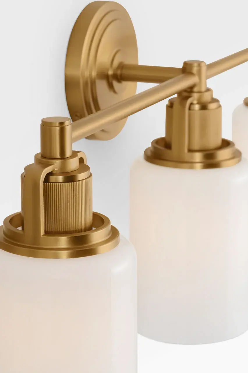 Ashford 24" Bath Vanity Light in Burnished Brass - Image 3
