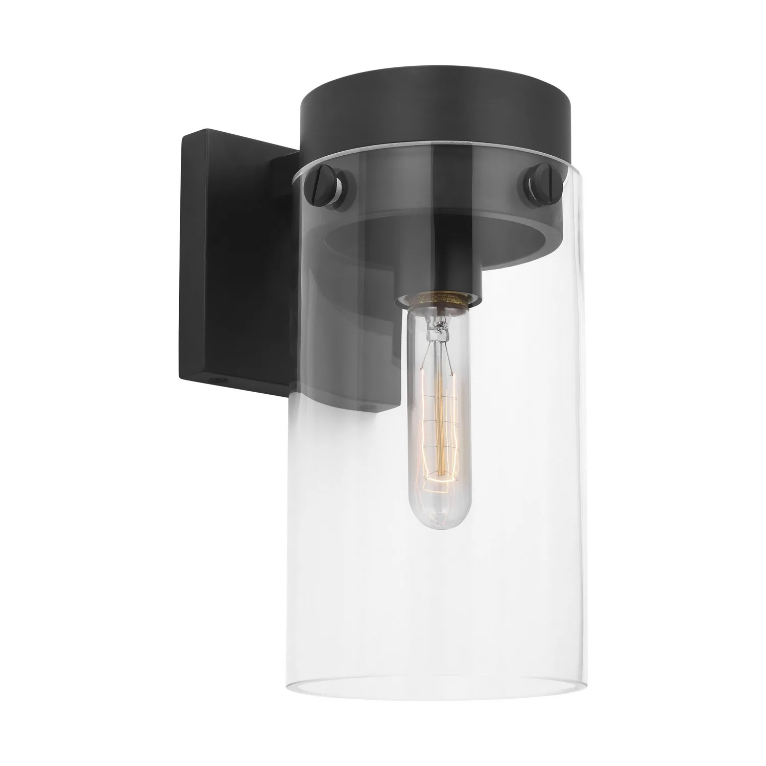 Garrett One Light Wall Sconce in Aged Iron