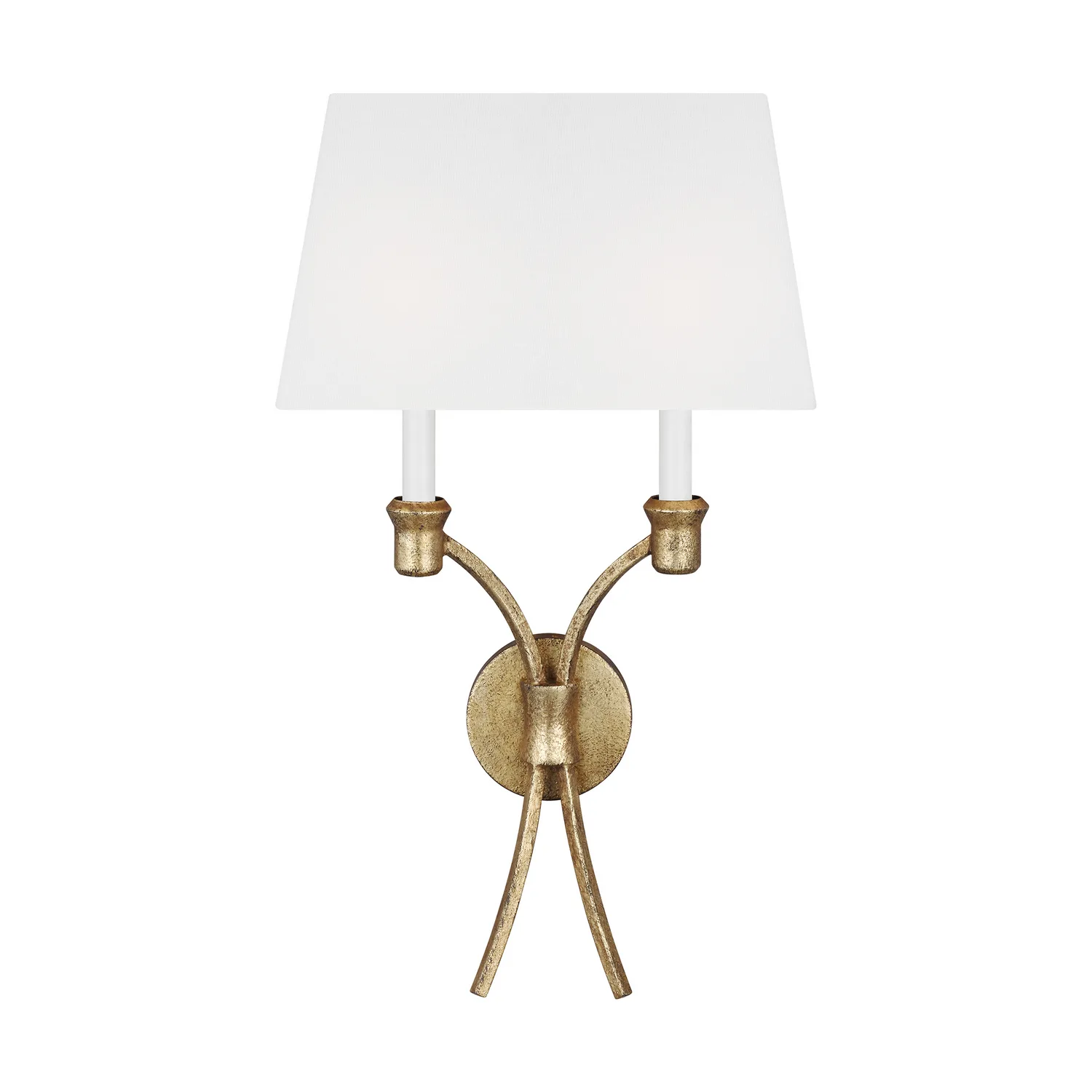 Westerly Two Light Wall Sconce in Antique Gild