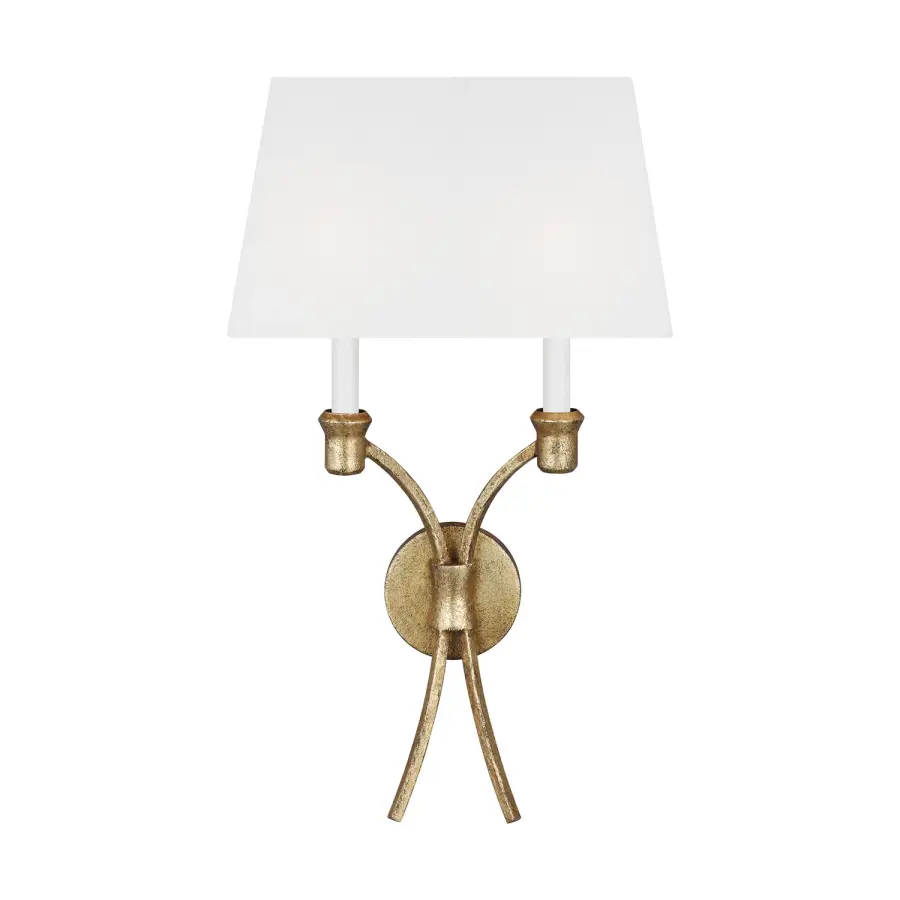 Westerly Two Light Wall Sconce in Antique Gild