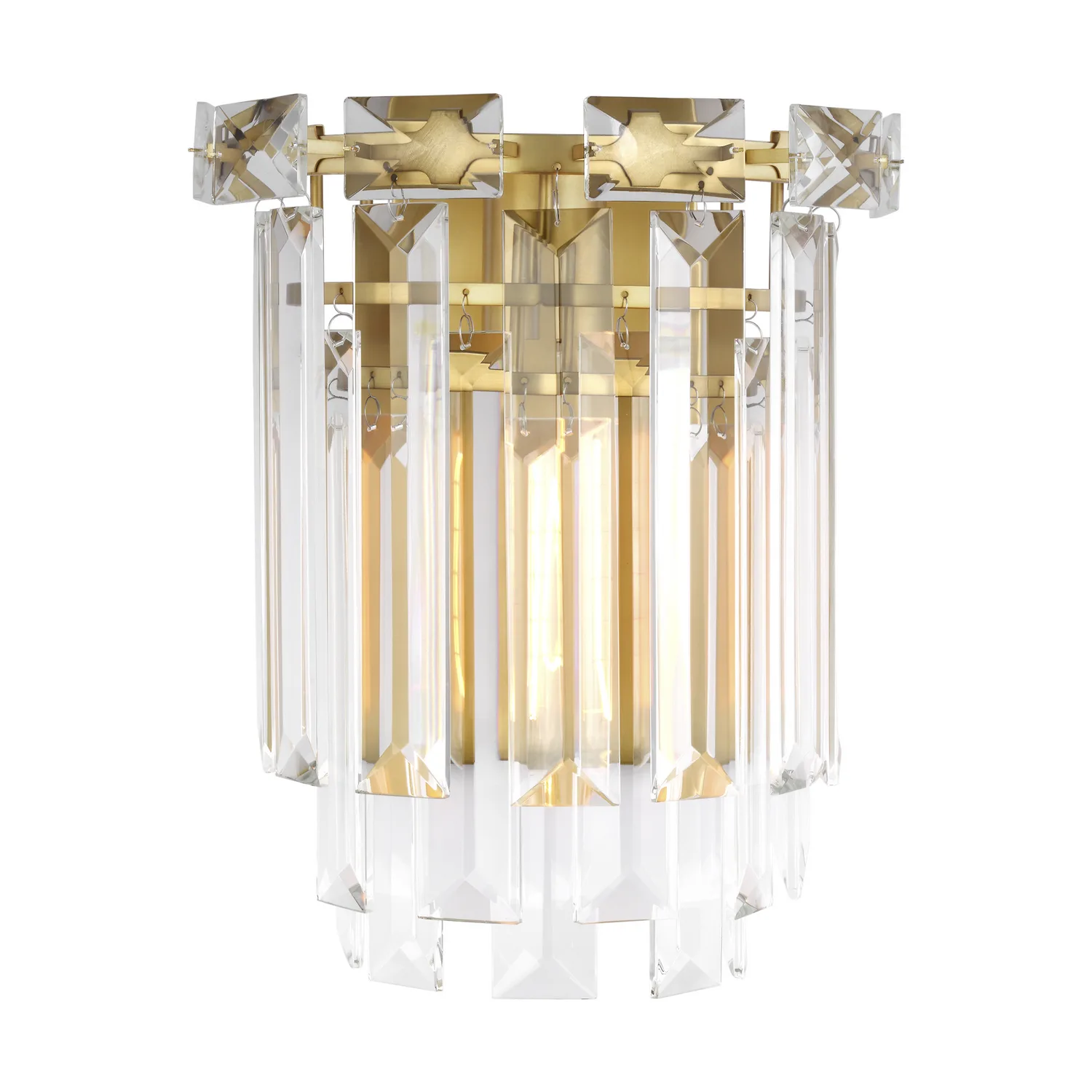 Arden One Light Wall Sconce in Burnished Brass