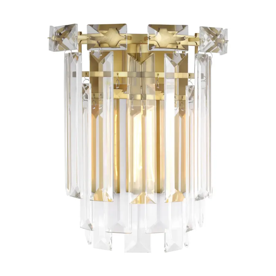 Arden One Light Wall Sconce in Burnished Brass