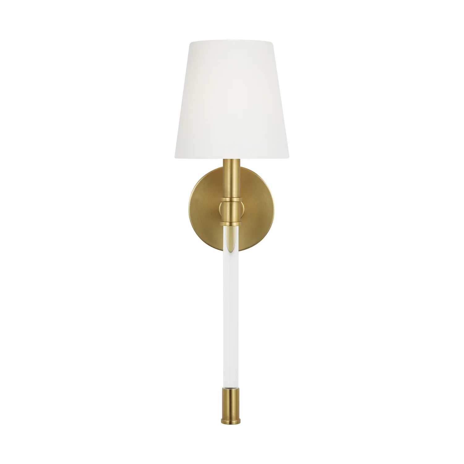 Hanover One Light Wall Sconce in Burnished Brass