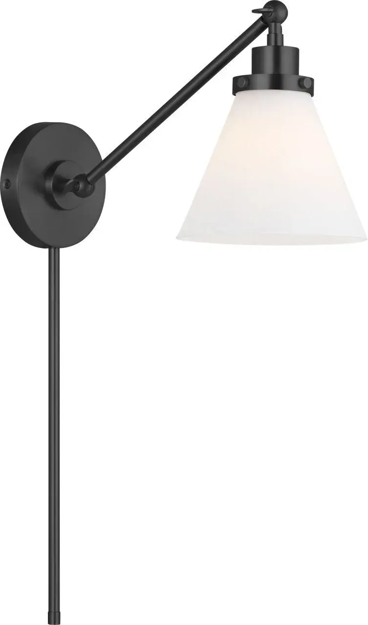 Wellfleet One Light Wall Sconce in Midnight Black
