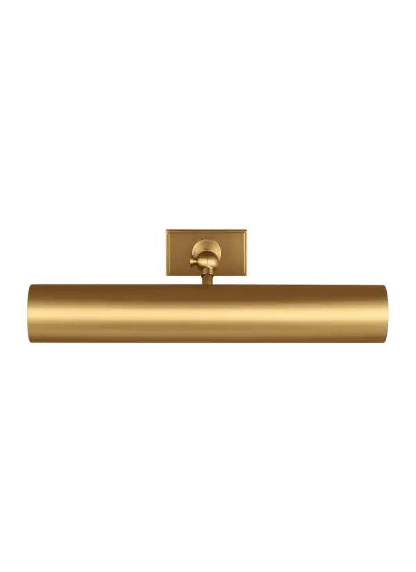 Kenyon Two Light Picture Light in Burnished Brass