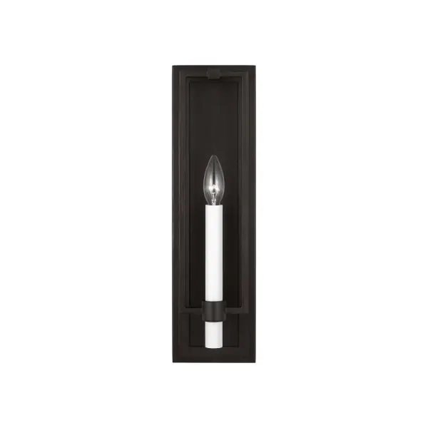 Marston One Light Wall Sconce in Aged Iron