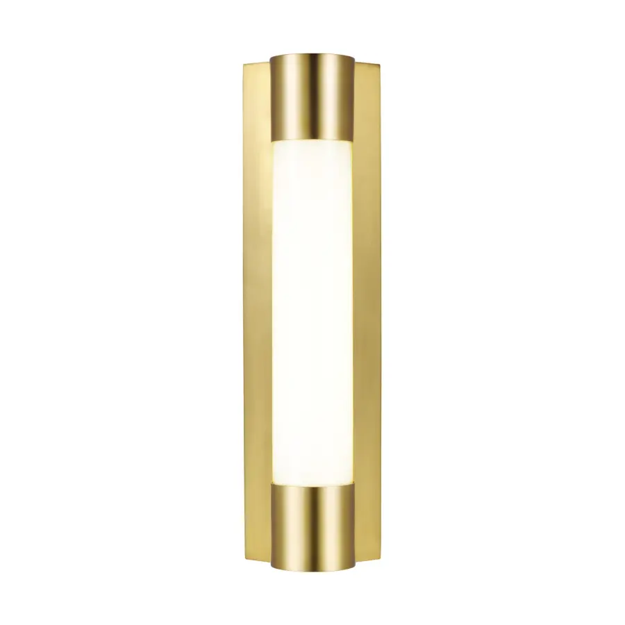 Loring LED Vanity Light in Burnished Brass