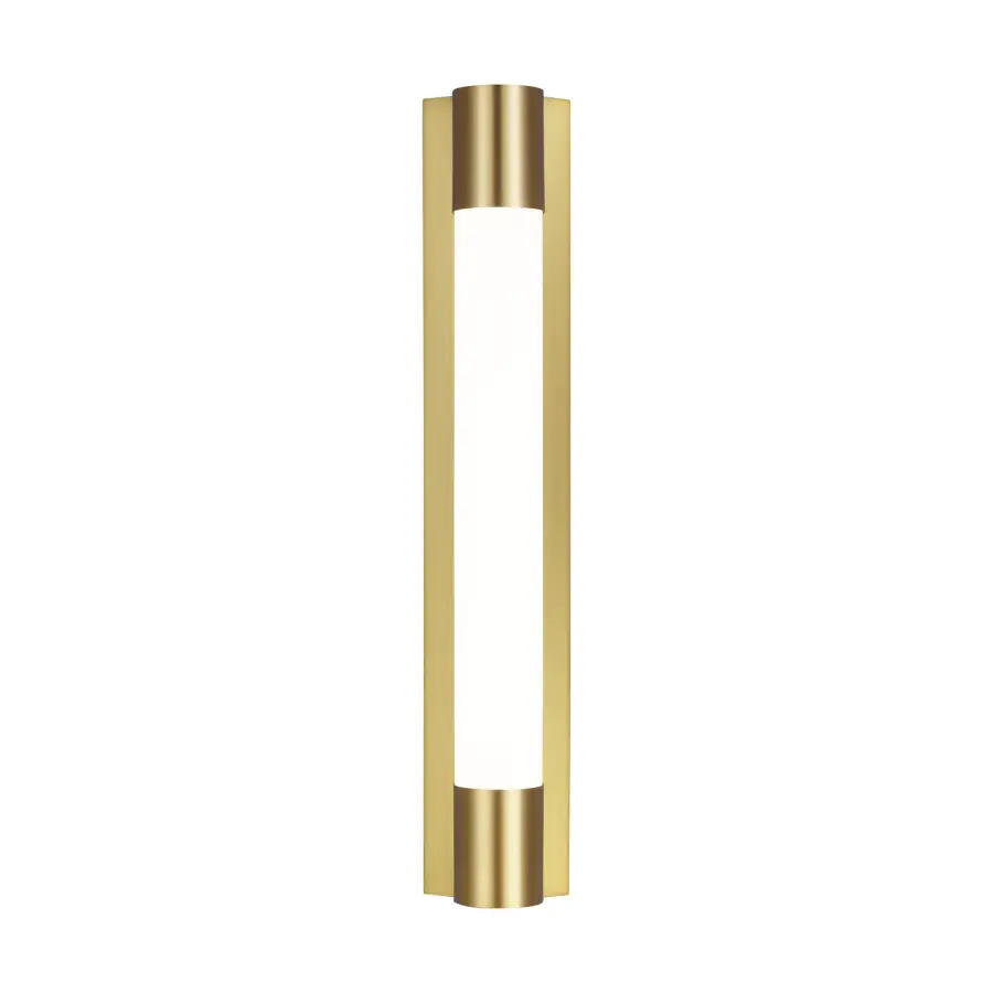 Loring LED Vanity Light in Burnished Brass