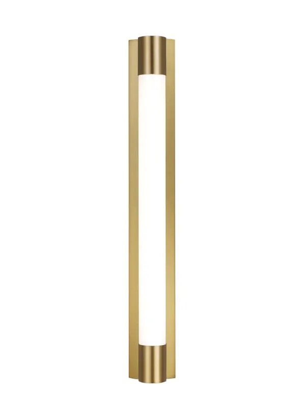 Loring LED Vanity Light in Burnished Brass