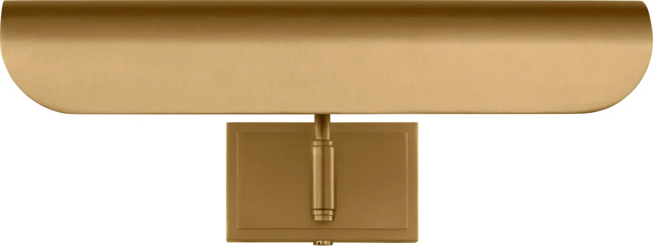 Hull Two Light Picture Light in Burnished Brass