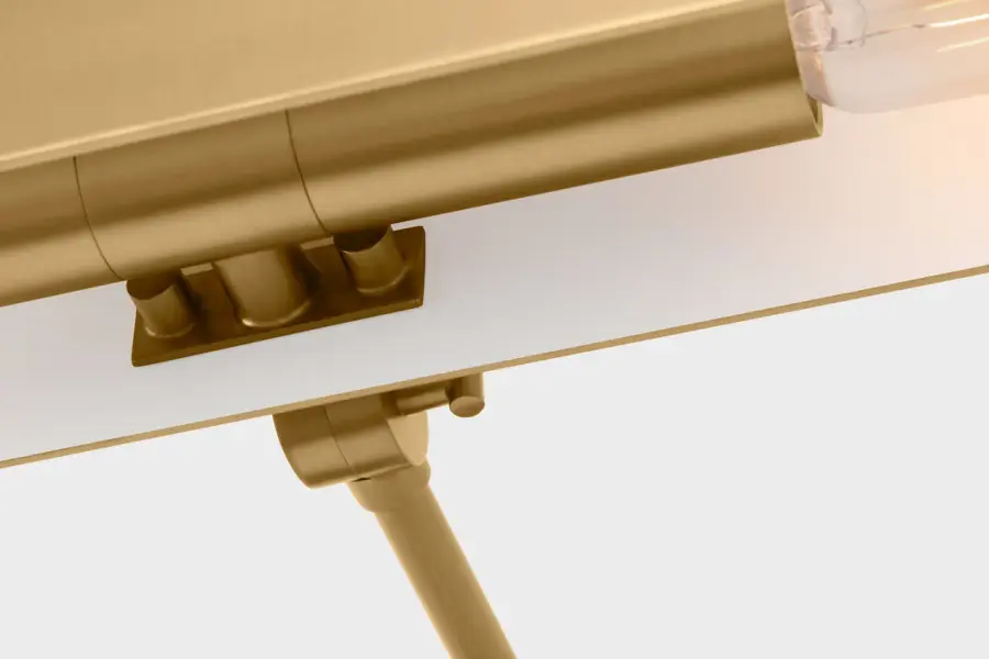 Hull Two Light Picture Light in Burnished Brass - Image 12