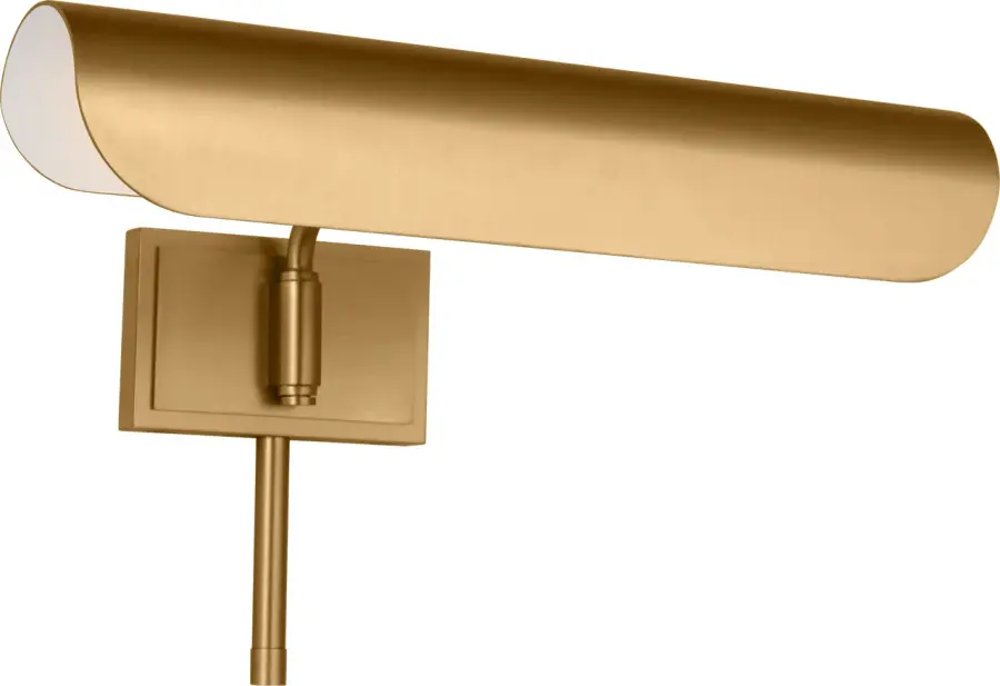 Hull Two Light Picture Light in Burnished Brass - Image 3