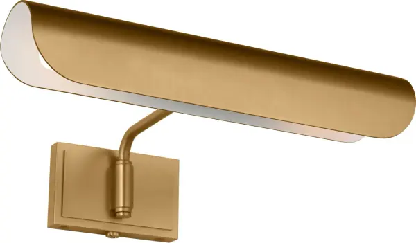 Hull Two Light Picture Light in Burnished Brass - Image 4