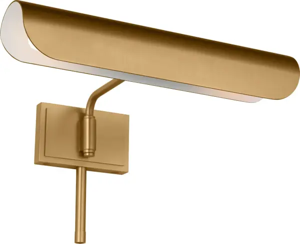 Hull Two Light Picture Light in Burnished Brass - Image 5