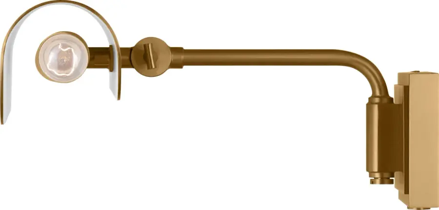Hull Two Light Picture Light in Burnished Brass - Image 7