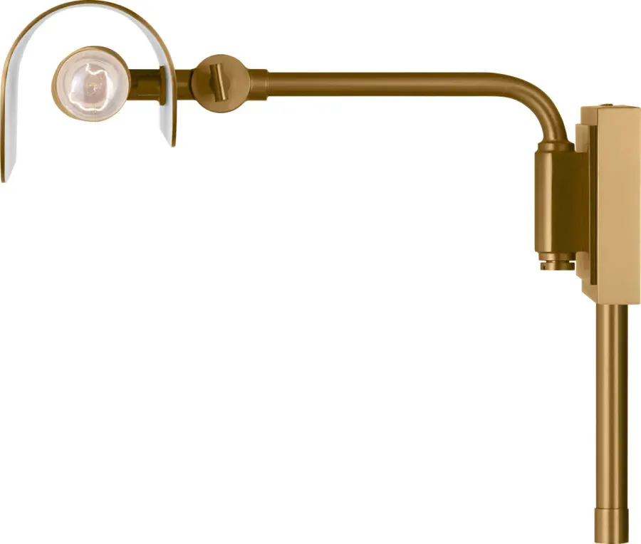 Hull Two Light Picture Light in Burnished Brass - Image 8