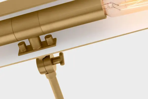 Hull Two Light Picture Light in Burnished Brass - Image 11