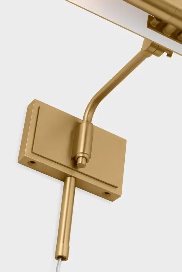 Hull Two Light Picture Light in Burnished Brass - Image 12