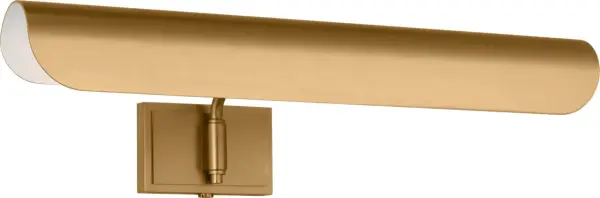 Hull Two Light Picture Light in Burnished Brass - Image 3