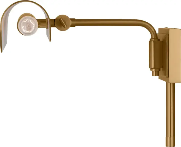 Hull Two Light Picture Light in Burnished Brass - Image 8