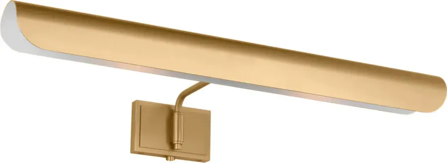 Hull Two Light Picture Light in Burnished Brass - Image 3