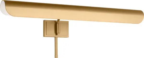 Hull Two Light Picture Light in Burnished Brass - Image 4