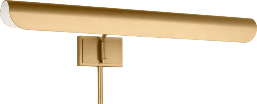 Hull Two Light Picture Light in Burnished Brass - Image 4