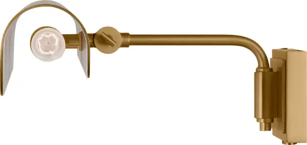 Hull Two Light Picture Light in Burnished Brass - Image 7