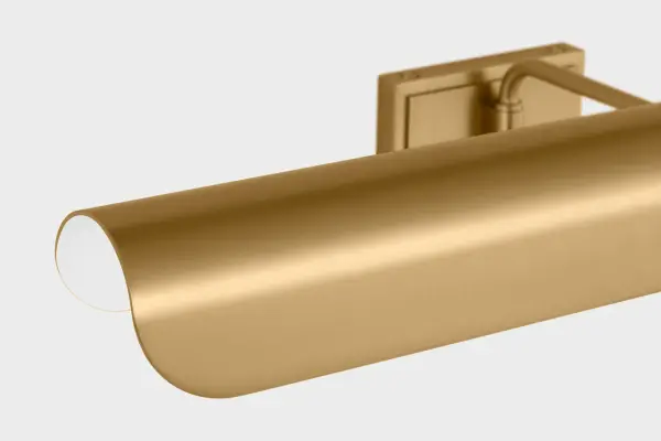 Hull Two Light Picture Light in Burnished Brass - Image 9