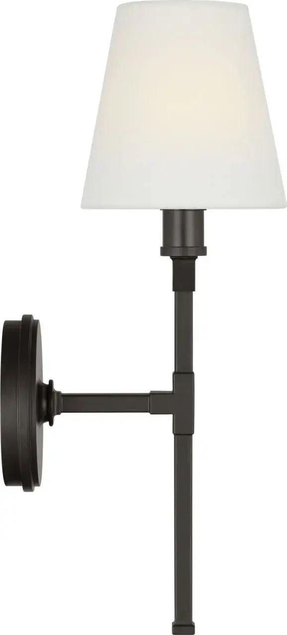 Perth Single Medium Sconce in Aged Iron - Image 3