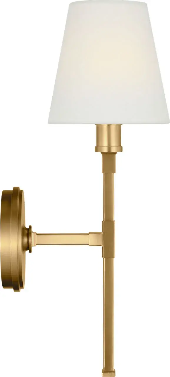 Perth Single Medium Sconce in Burnished Brass - Image 4