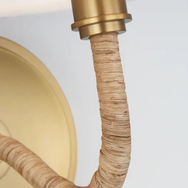 Elegant Coastal-Inspired Sconce with Warm Brass Finish - Image 6