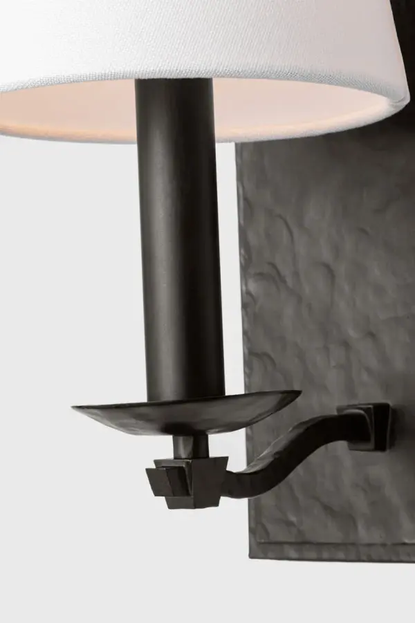 Wellen Medium Sconce in Aged Iron - Image 9