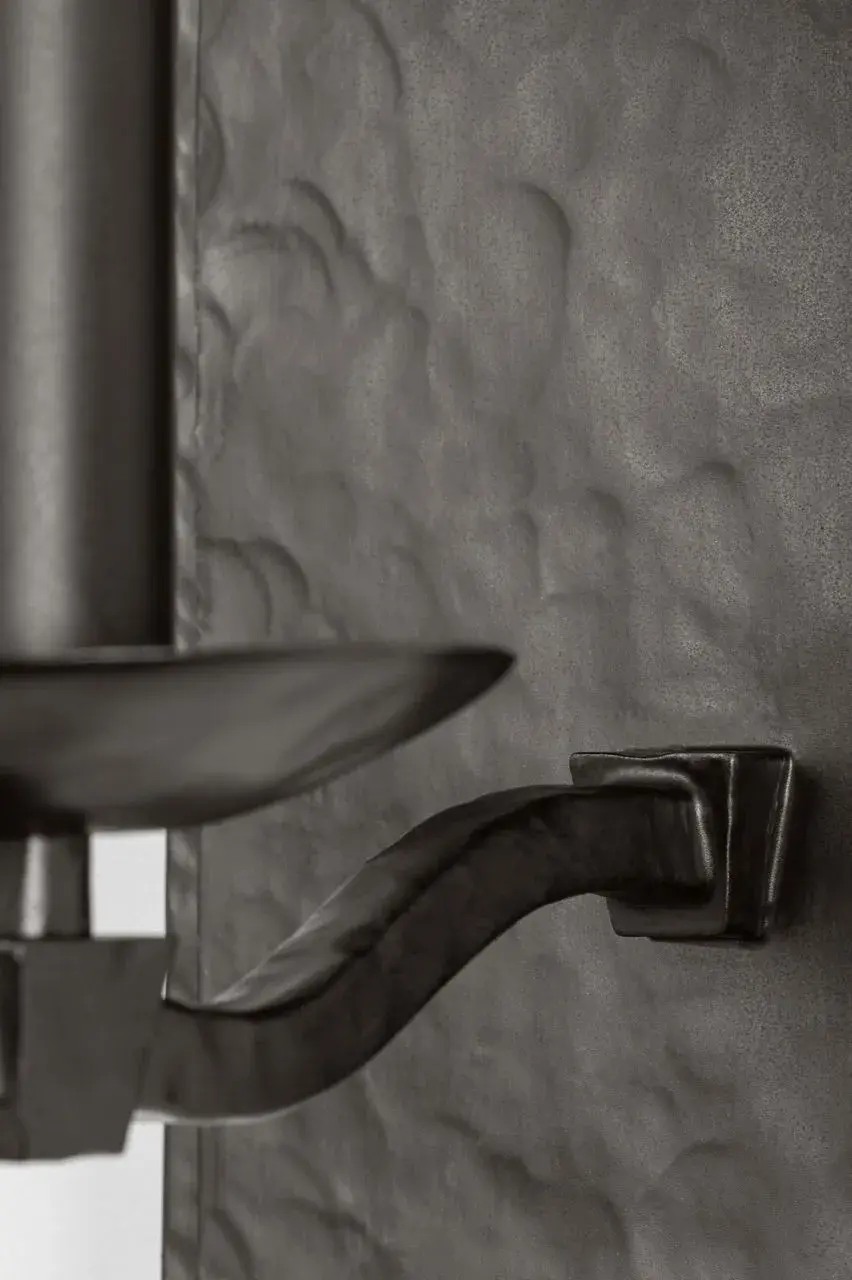 Wellen Medium Sconce in Aged Iron - Image 10