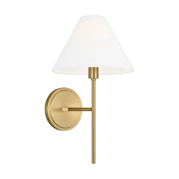 The Ridgewood Small Sconce brings vintage sculptural charm to any space with its distinctive star-shaped design and hand-hammered metal texture. Designed by Chapman & Meyers, this versatile piece balances classic elegance with contemporary appeal.