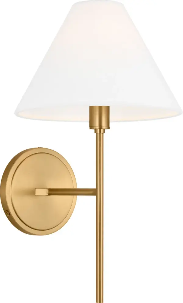 The Ridgewood Small Sconce brings vintage sculptural charm to any space with its distinctive star-shaped design and hand-hammered metal texture. Designed by Chapman & Meyers, this versatile piece balances classic elegance with contemporary appeal. - alternate view
