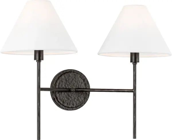 Ridgewood Medium Sconce in Aged Iron - Image 3