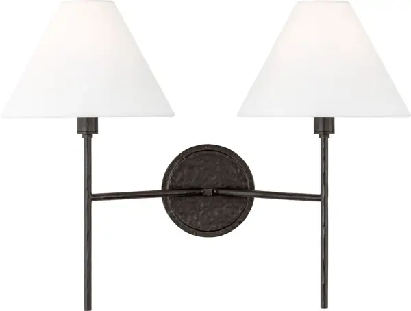 Ridgewood Medium Sconce in Aged Iron - Image 4