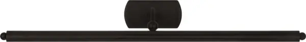 The Lamont 24" Picture Light combines minimal form with purposeful function, featuring an ultra-slim LED shade that delivers even illumination across medium-sized artwork. Its sculptural S-shaped arm and refined detailing create an elevated atmosphere.