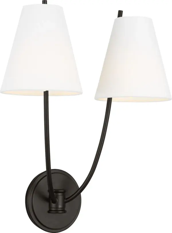 Nautical-Inspired Double Sconce with Architectural Elegance - Image 1