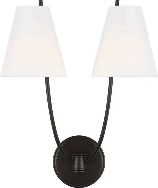 Nautical-Inspired Double Sconce with Architectural Elegance - Image 3