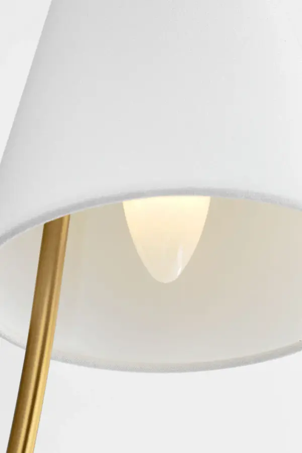Marina 18" Double Sconce in Burnished Brass - Image 3